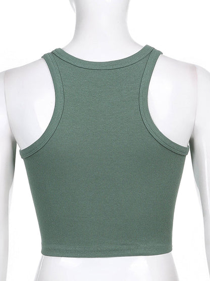 Einfarbiges Basic-Baselayer-Stretch-Tanktop für Damen 