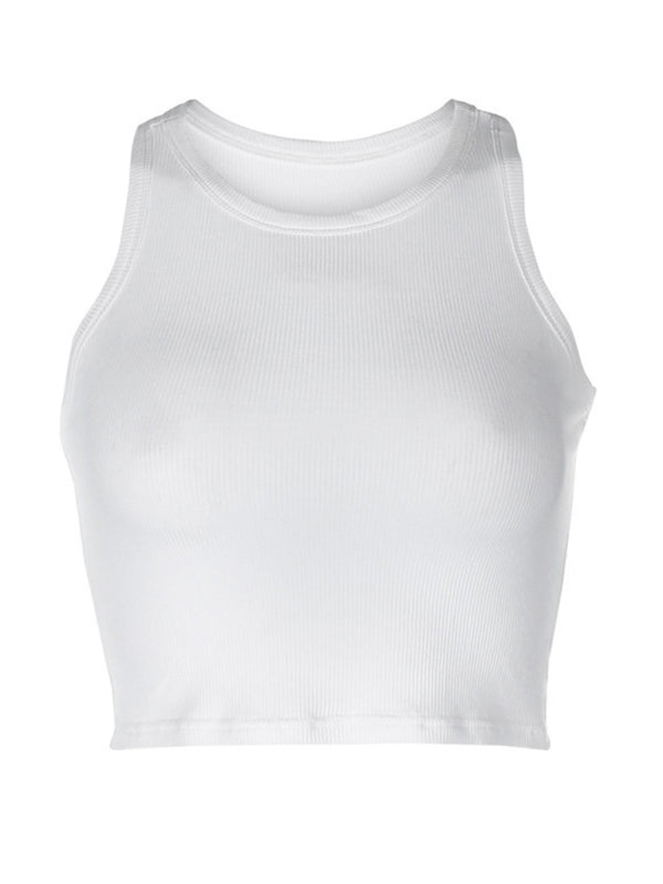 Einfarbiges Basic-Baselayer-Stretch-Tanktop für Damen 