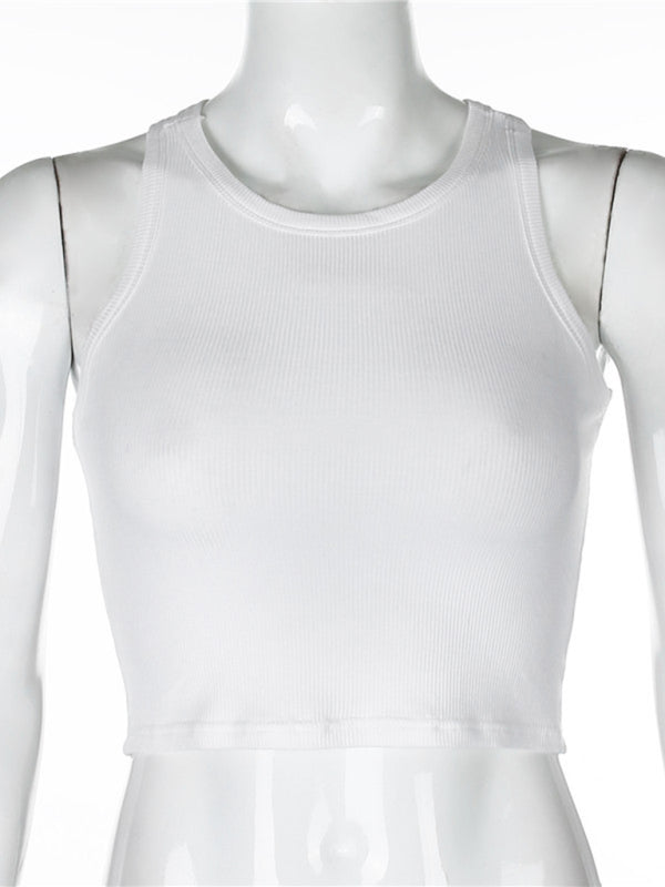 Einfarbiges Basic-Baselayer-Stretch-Tanktop für Damen 