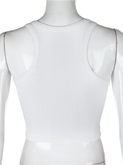 Einfarbiges Basic-Baselayer-Stretch-Tanktop für Damen 