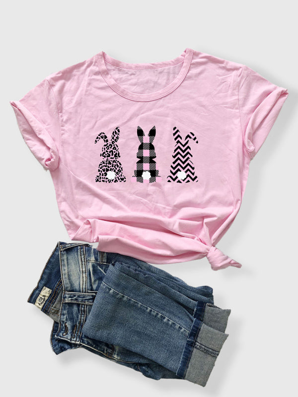 Leicht elastisches Strick-T-Shirt für Damen Frühling-Sommer