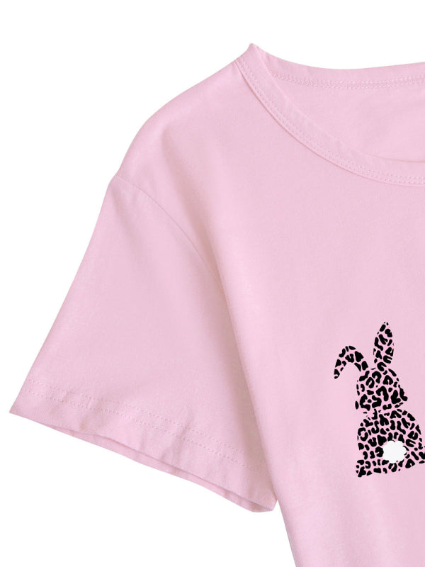 Leicht elastisches Strick-T-Shirt für Damen Frühling-Sommer