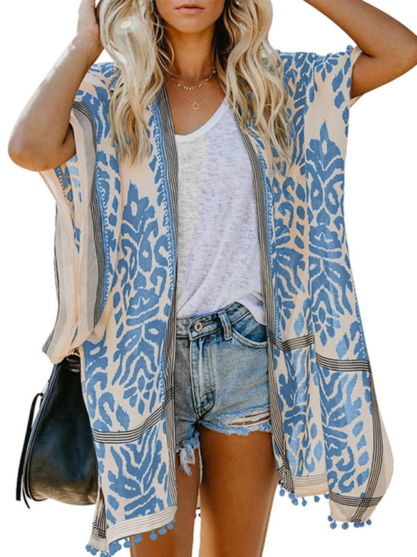 Sexy Boho-Print-Urlaubs-Strandüberzug für Damen 