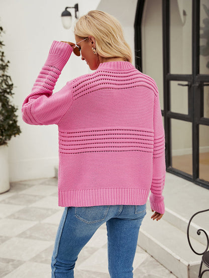 Pullover Sweater Striped Women&