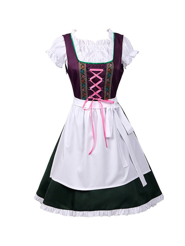Halloween carnival costume German Oktoberfest costume Bavarian women&