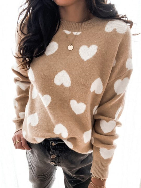 Neuer Damenpullover Pullover Love Sweater 