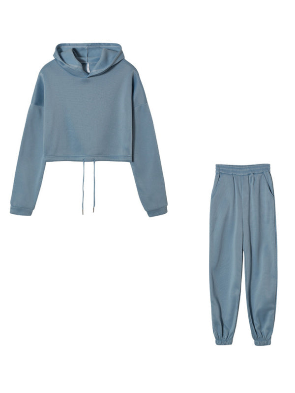 Damenmode Langarm Pullover Hose lässig zweiteiliges Set 