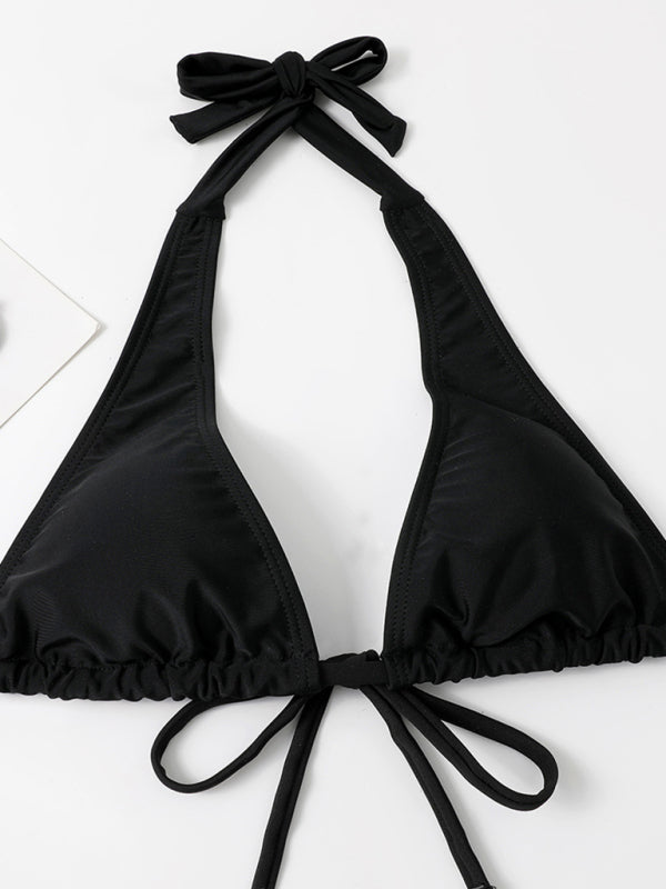 Maillot de bain bikini sexy à bretelles deux pièces pour femme 