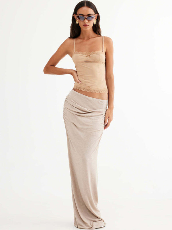 Slim-Fit-Spitzen-Patchwork-Sexy-Camisole