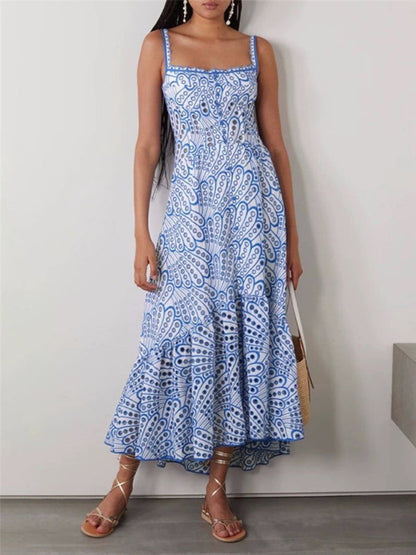 Neues, temperamentvolles, unregelmäßiges Fischschwanzkleid im Urlaubsstil mit Hosenträgern 