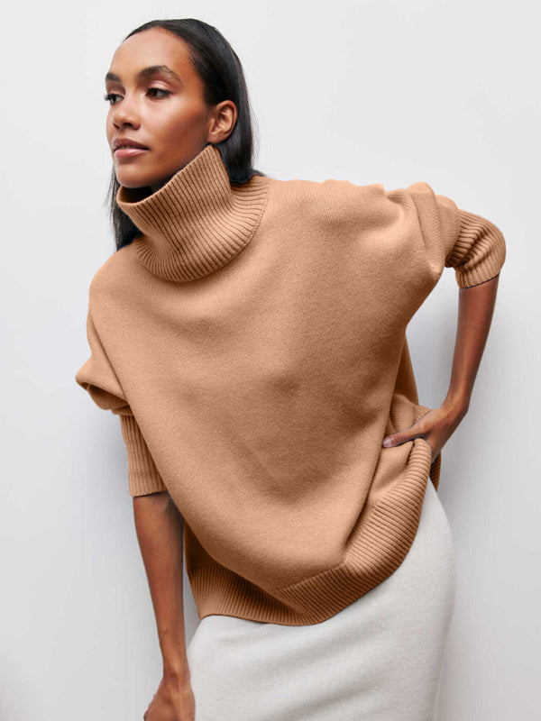 New loose half turtleneck autumn and winter sweater