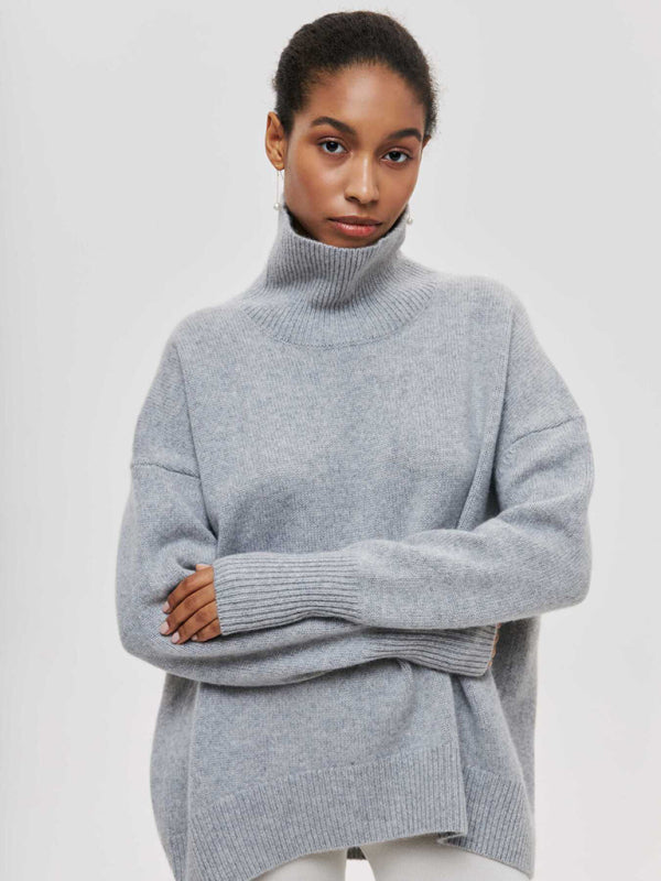 New loose half turtleneck autumn and winter sweater