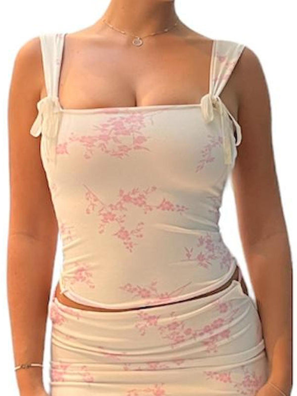 Nouveau style camisole court décontracté, confortable et polyvalent 