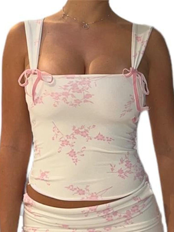 Nouveau style camisole court décontracté, confortable et polyvalent 