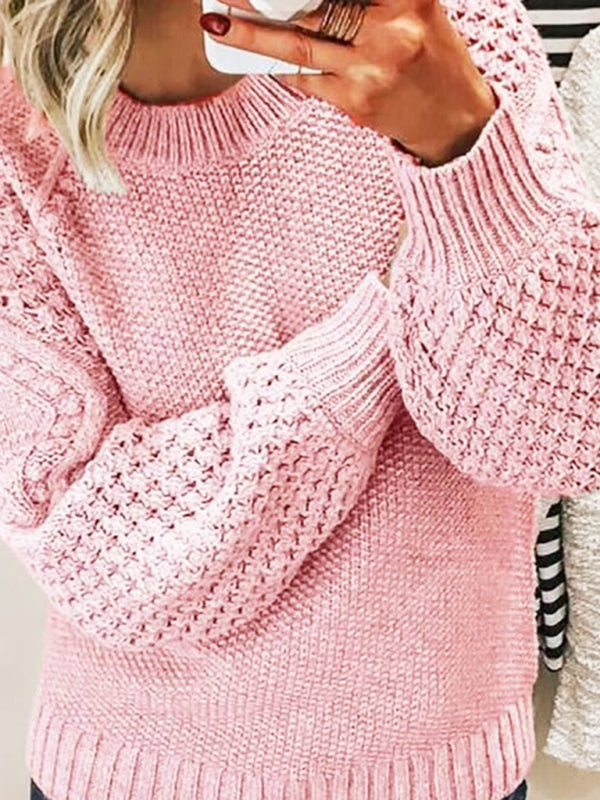 Pull tricoté chaud et épais pour femme 