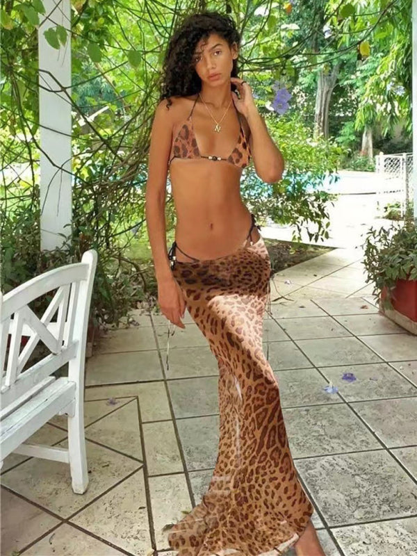 Jupe bikini sexy imprimée à bretelles pour femmes, costume décontracté, nouvelle collection 