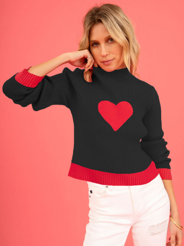 Rollkragenpullover „Valentine Love“ für Damen 