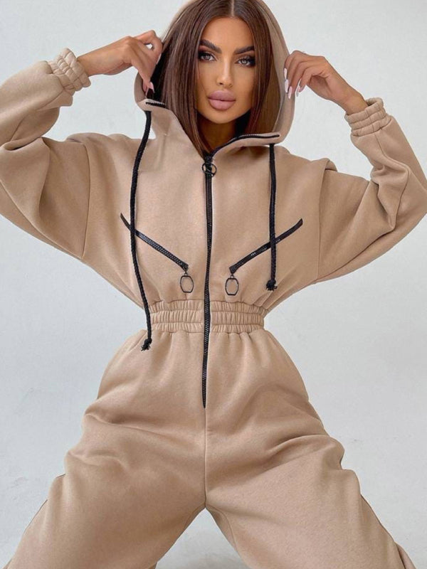 Title: Women Zip Up Casual Tracksuit Set