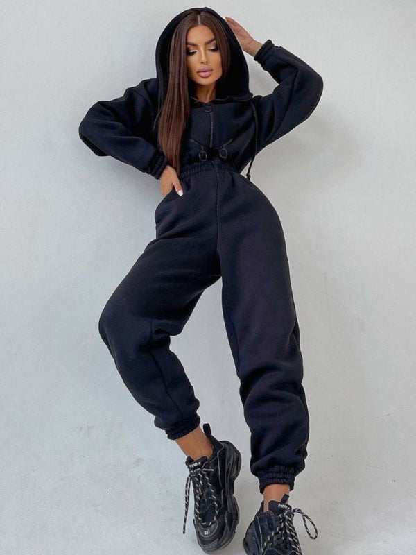 Title: Women Zip Up Casual Tracksuit Set