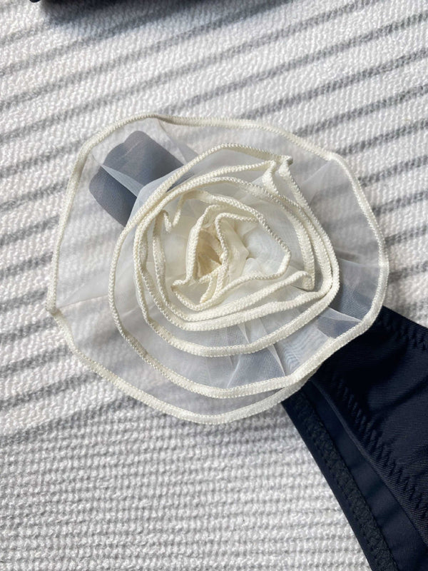 New tube top sexy three-dimensional flower split women&