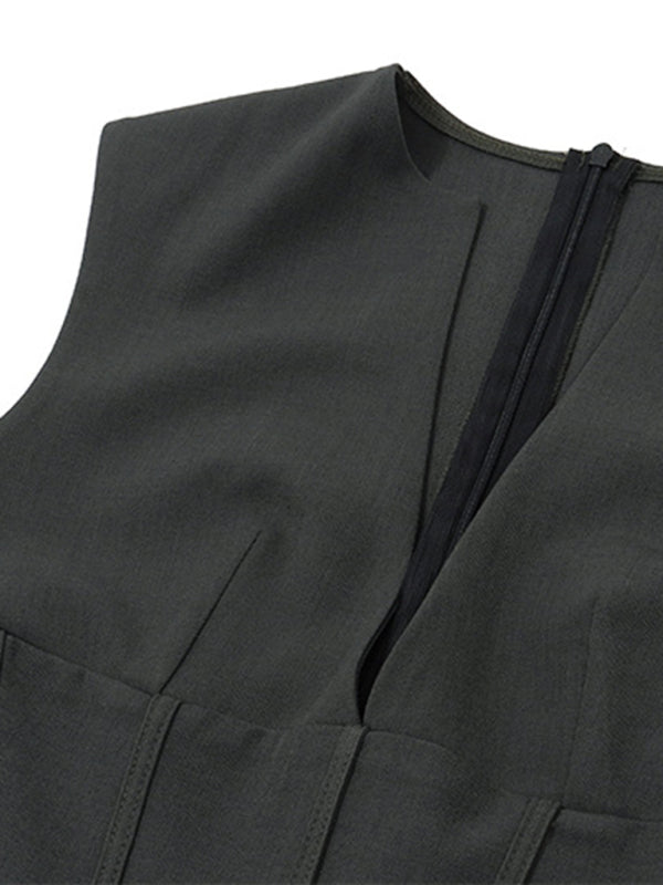 Robe plissée slim rétro sexy pour femmes, nouvelle collection 