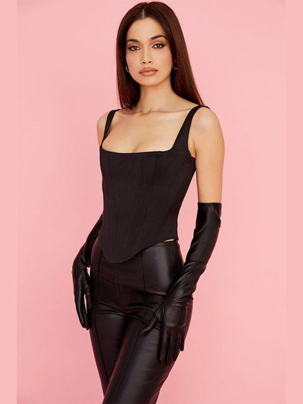 Camisole élastique serrée pour femmes, haut de gilet, nouvelle collection 