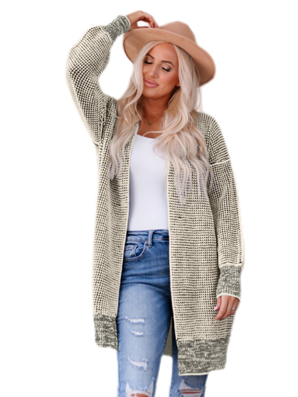 Mid-length knitted pullover women&