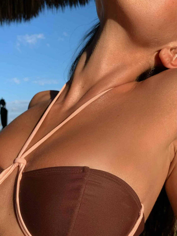 Neuer sexy Bikini mit geteiltem Badeanzug für Damen 