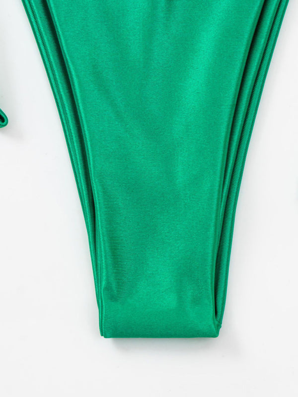 Nouveau Maillot de bain triangle rembourré pour femmes, bikini à bretelles 