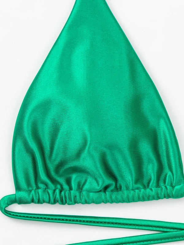 Neuer gepolsterter Triangel-Badeanzug für Damen mit Trägern 