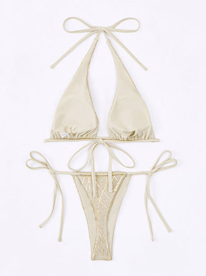 Bikini à paillettes lurex mode femme 