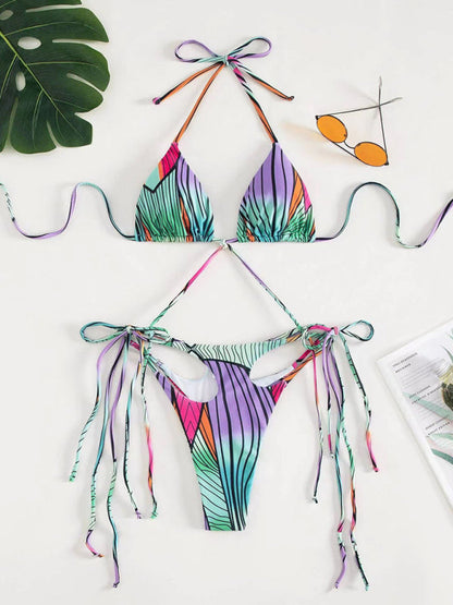 Maillot de bain une pièce à franges creuses, bikini dégradé, pour femmes, nouvelle collection 