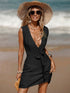 Black sleeveless cover-up dress by ocean