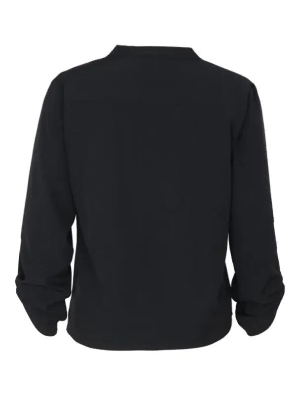 New pullover solid color long sleeve shirt