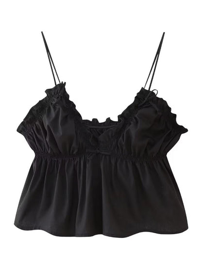 Street-Fashion-Camisole-Top für Damen mit Schleife 