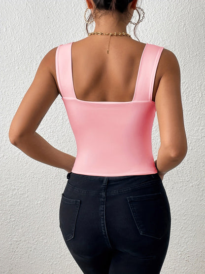 New camisole wide shoulder strap sexy slim hot girl sleeveless top