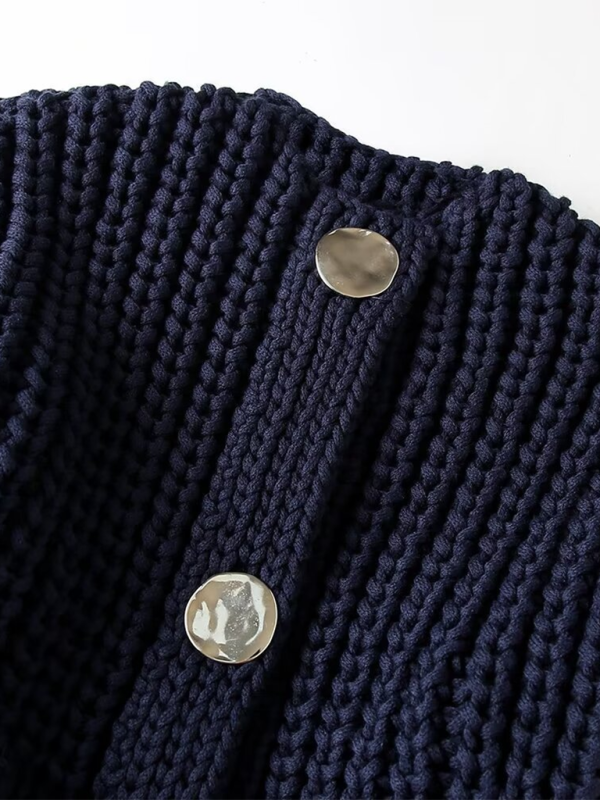 Langärmlige Strickjacke „Chunky Needle“ für Damen 