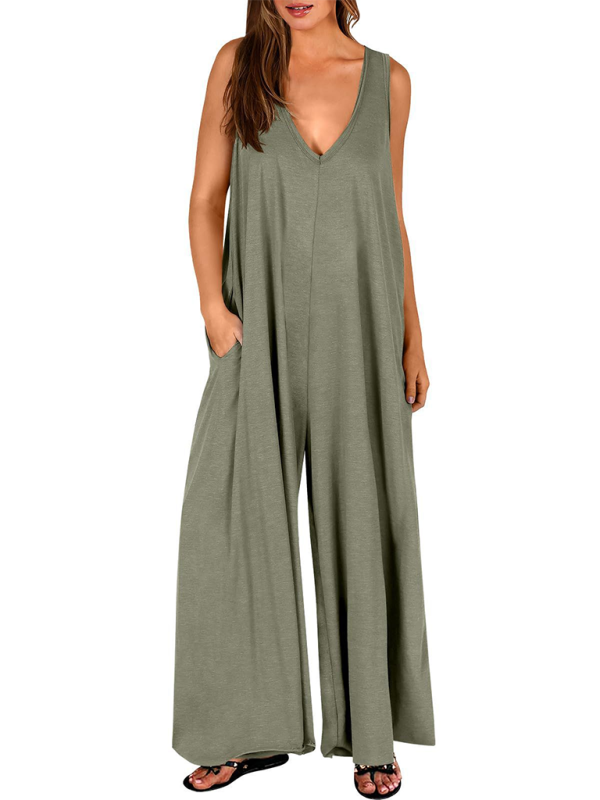 Lässiger, dünner Jumpsuit mit Taschen für Damen 