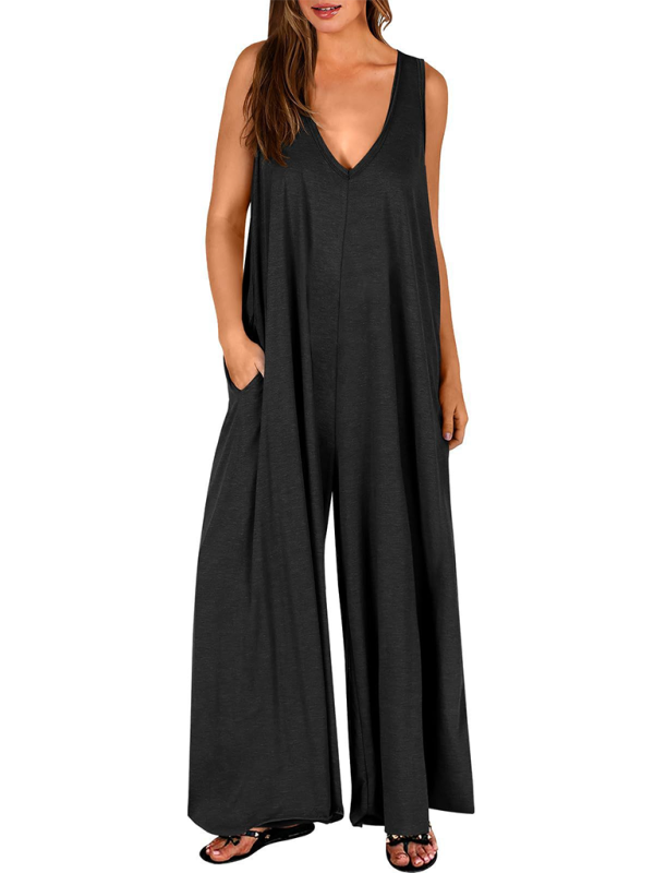 Lässiger, dünner Jumpsuit mit Taschen für Damen 