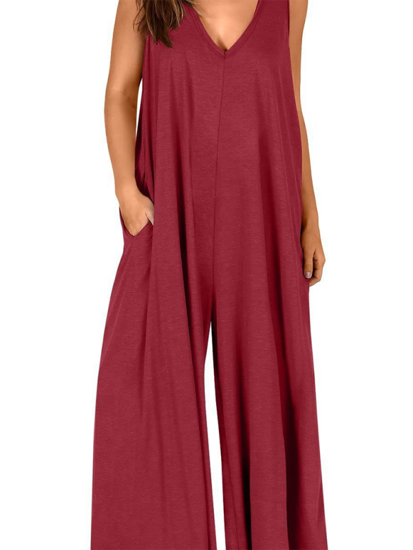 Lässiger, dünner Jumpsuit mit Taschen für Damen 