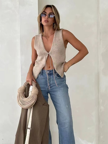 New sexy fashionable and comfortable rope woolen vest