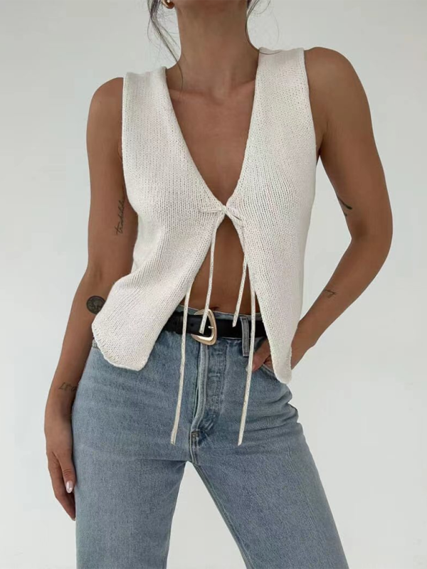 New sexy fashionable and comfortable rope woolen vest