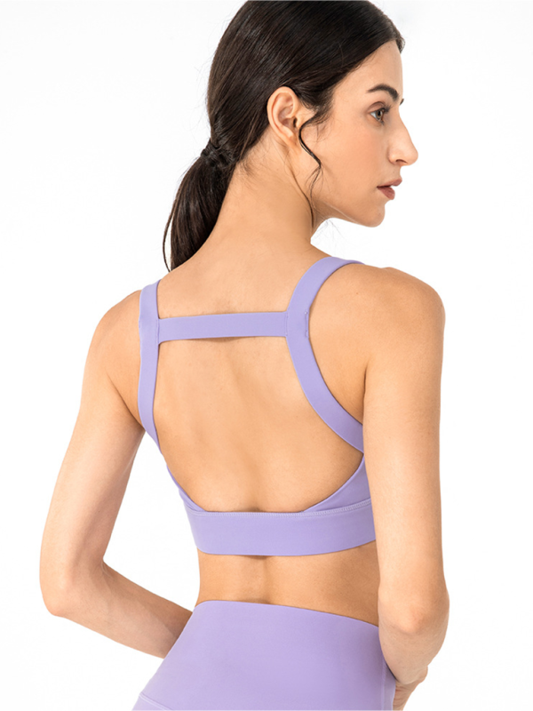 Anti-hunchback posture correction with chest pad sports bra fitness back yoga vest bra