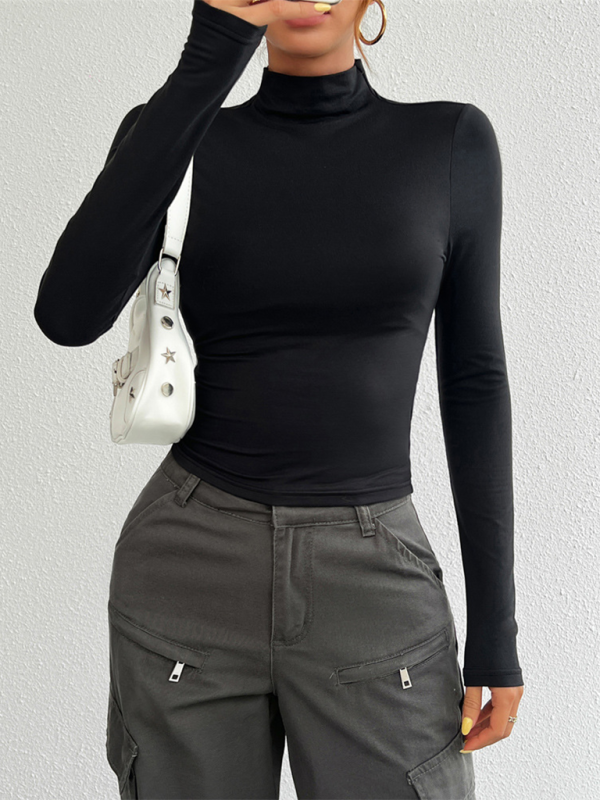 Damen Y2K Slim Fit Einfarbige Strickhose Langärmliges Oberteil 