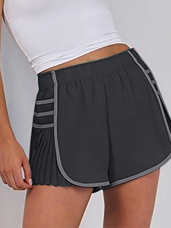 Sportliche, schnelltrocknende Plissee-Shorts für Damen im neuen Stil 