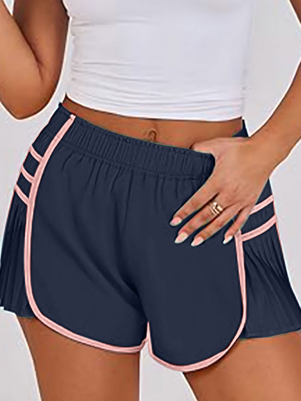 Sportliche, schnelltrocknende Plissee-Shorts für Damen im neuen Stil 