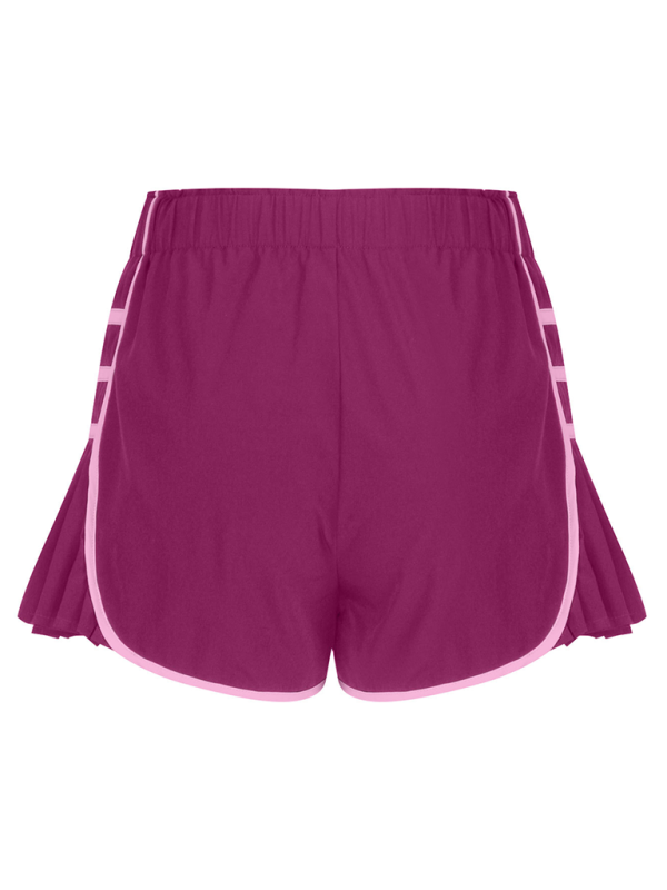 Sportliche, schnelltrocknende Plissee-Shorts für Damen im neuen Stil 