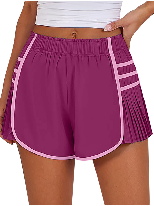 Sportliche, schnelltrocknende Plissee-Shorts für Damen im neuen Stil 