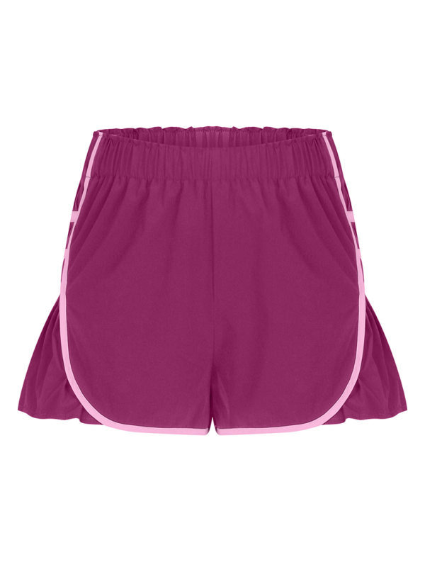 Ladies new style sports quick-drying pleated shorts