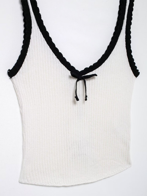 New Fashion Bow Holiday Style Camisole Top